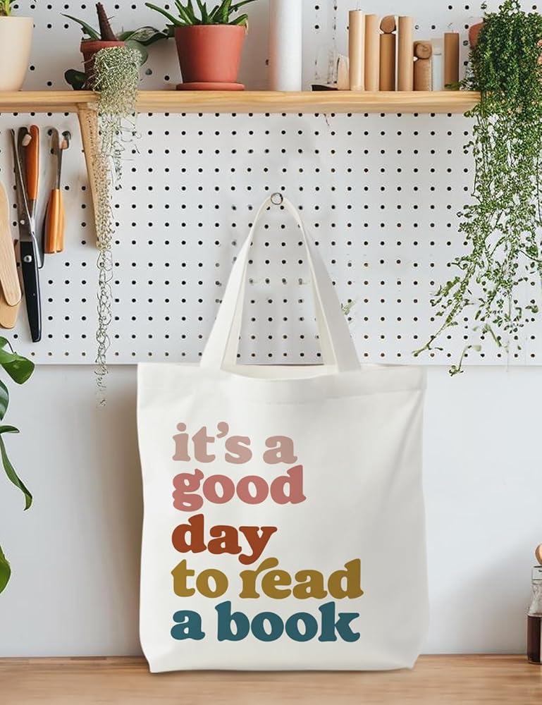 Amazon | Supwhd Readingトートバッグ、ブックトートバッグ
